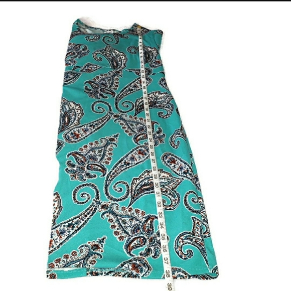 Cato XL turquoise paisley bell sleeve dress - Picture 12 of 15